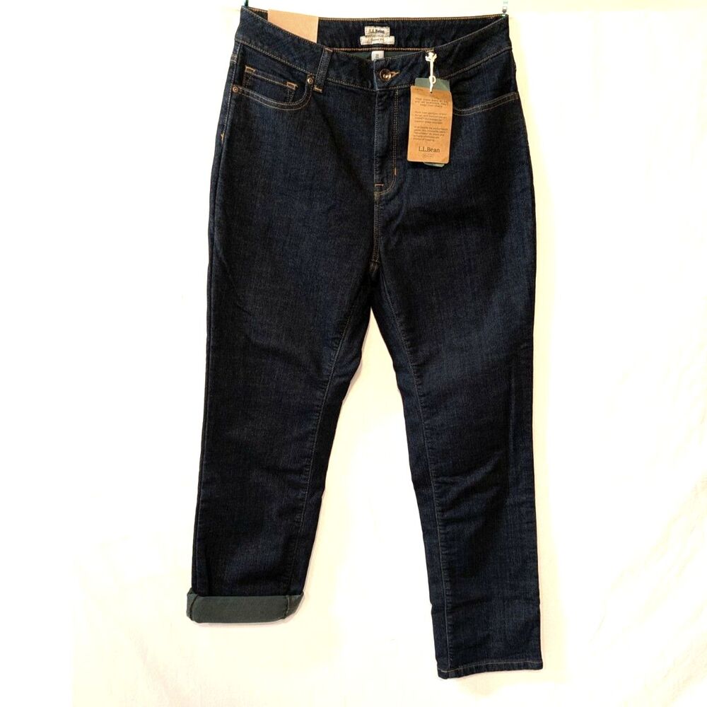 LL Bean True-Shape Lined Jeans, women's 10